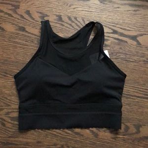 ZYIA Black Star Mesh Bra